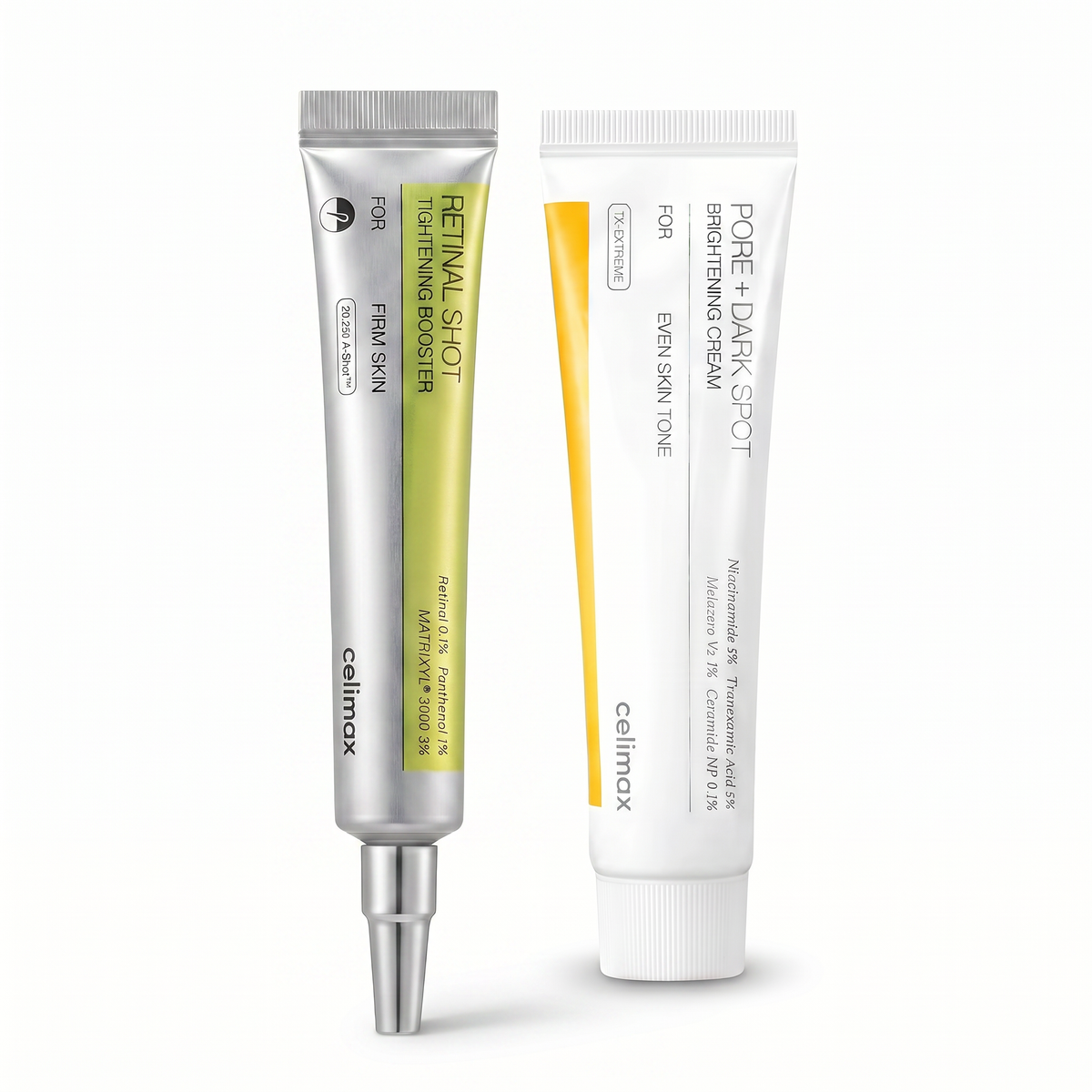Kit Celimax Vita A Retinal Shot + Creme TXA para Manchas e Poros